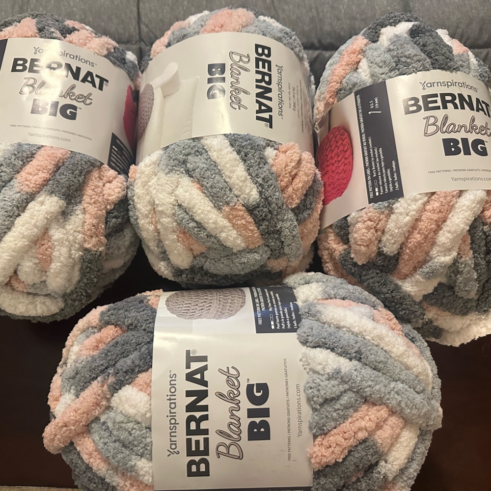 BRAND NEW Yarnspirations Bernat Big Blanket Yarn!